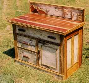 custom rustic , adirondack, rustic dresser