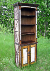 birch bark rustic furniture, rustic design