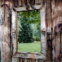 rustic mirror frame