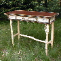 rustic desk adirondack custom furniture birch bark