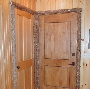log trim, log molding, rustic interiors